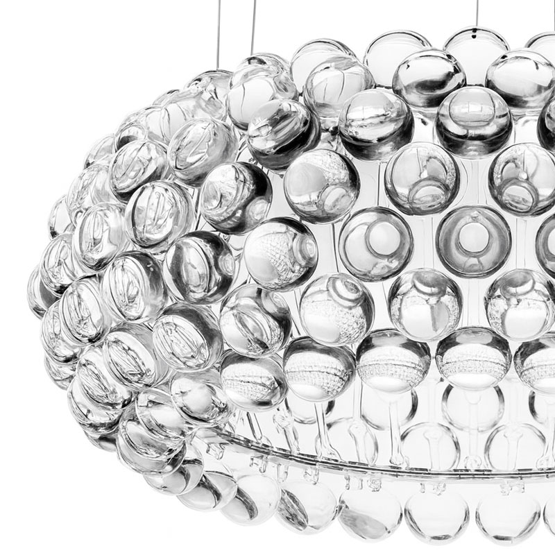 Angers Nantes Cholet Saumur Icones Foscarini suspension Caboche luminaire crital transparent Patricia Urquiola 30