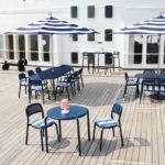 Angers Nantes Cholet Saumur Icones Fatboy Parasol mobilier exterieur Outdoor Dark Blue Bleu Stripsol 8