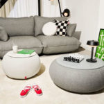 Angers Nantes Cholet Saumur Icones Fatboy Table Basse gonflable Dumpty mobilier indoor Gris Souris 2