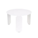 Angers Nantes Cholet Saumur Icones Fermob Bebop 60 table basse gueridon Outdoor mobilier exterieur Blanc Coton Tristan Lohner 000