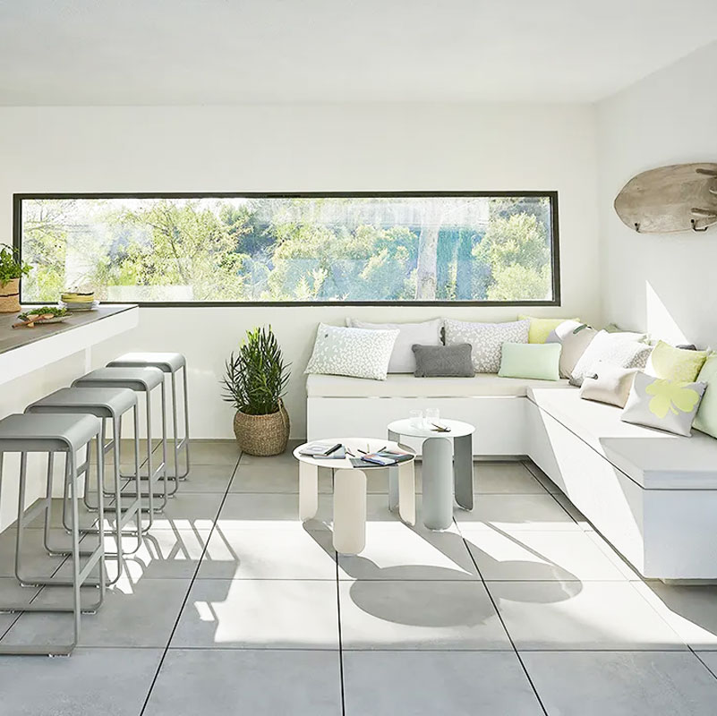 Angers Nantes Cholet Saumur Icones Fermob Bebop 60 table basse gueridon Outdoor mobilier exterieur Blanc Coton Tristan Lohner4