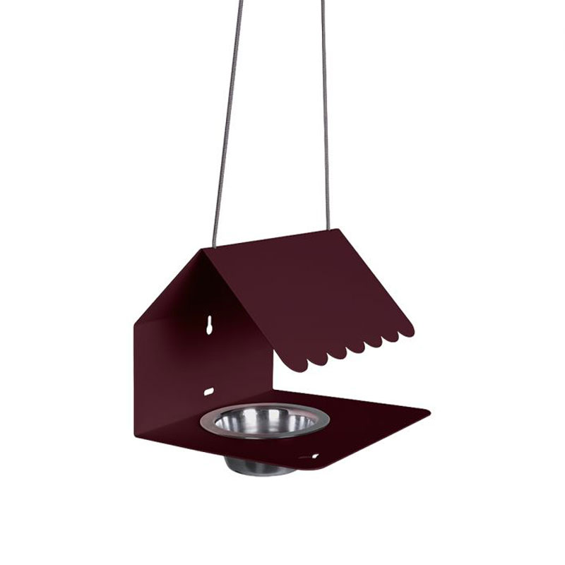 Angers Nantes Cholet Saumur Icones Fermob Mangeoir objet accessoire oiseaux Outdoor mobilier exterieur Picoti Cerise Noir 4