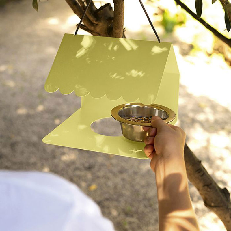 Angers Nantes Cholet Saumur Icones Fermob Mangeoir objet accessoire oiseaux Outdoor mobilier exterieur Picoti Citron Givré 4