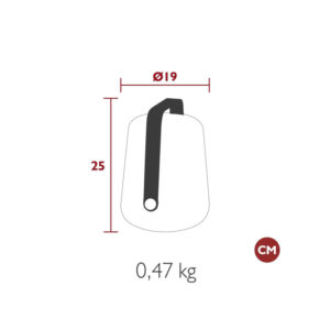 Angers Nantes Cholet Saumur Icones Fermob lampe Balad Batterie 25 outdoor cerise noir Tristan Lohner 0