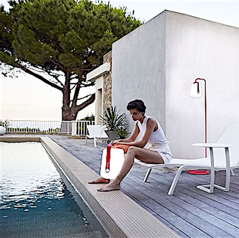 Angers Nantes Cholet Saumur Icones Fermob lampe Balad Batterie 38 outdoor rose praline Tristan Lohner 3