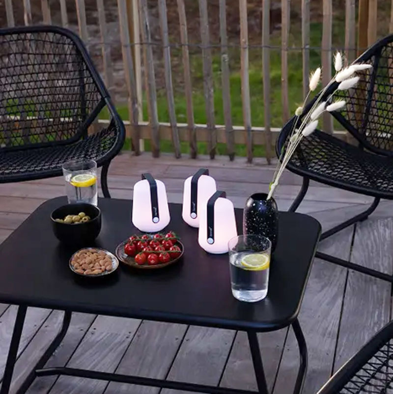 Angers Nantes Cholet Saumur Icones Fermob lampe Balad Batterie Mini outdoor Bleu acapulco Tristan Lohner 2