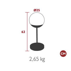 Angers Nantes Cholet Saumur Icones Fermob lampe Moon 40 outdoor carbone Tristan Lohner 0