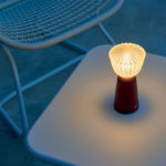 Angers Nantes Cholet Saumur Icones Fermob lampe batterie Swiing outdoor Cerise Tristan Lohner 4