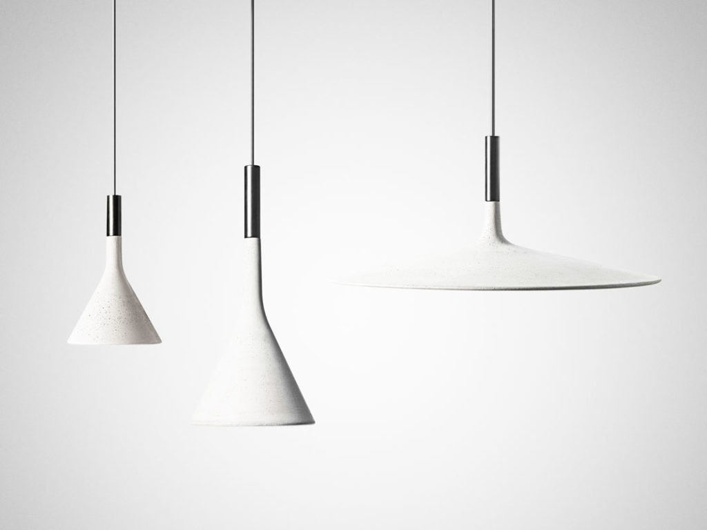 Angers Nantes Cholet Saumur Icones Foscarini Suspension Aplomb Blanc ciment Paolo LUCIDI & Luca PEVERE 25