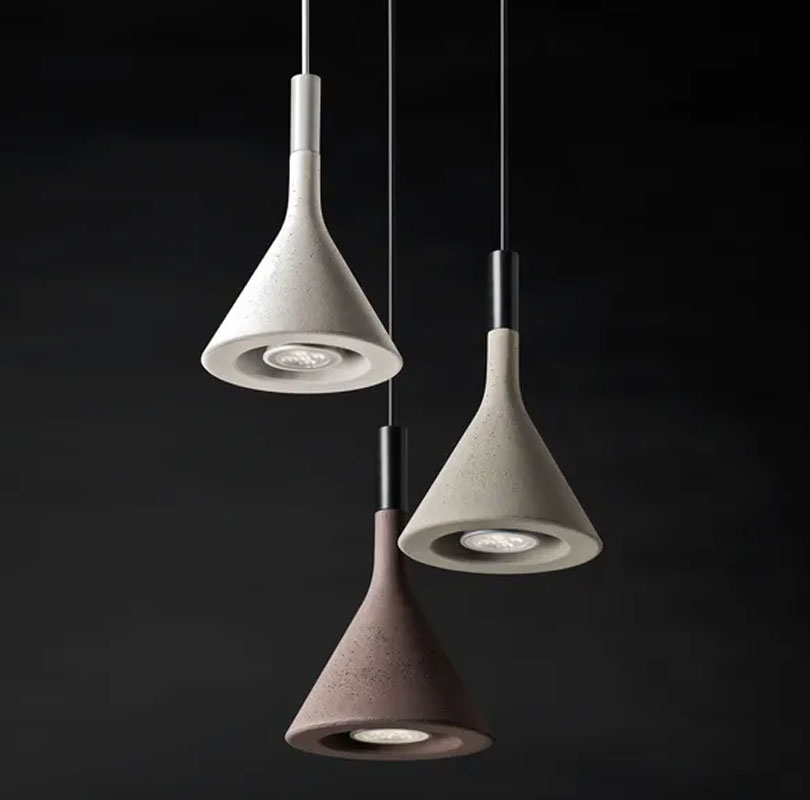 Angers Nantes Cholet Saumur Icones Foscarini Suspension Aplomb Blanc ciment Paolo LUCIDI & Luca PEVERE 26