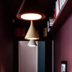 Angers Nantes Cholet Saumur Icones Foscarini Suspension Aplomb Rouge brique ciment Paolo LUCIDI & Luca PEVERE