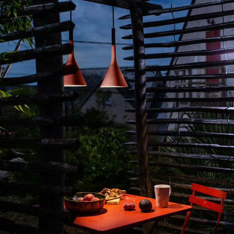 Angers Nantes Cholet Saumur Icones Foscarini Suspension Aplomb Rouge brique ciment Paolo LUCIDI & Luca PEVERE 7