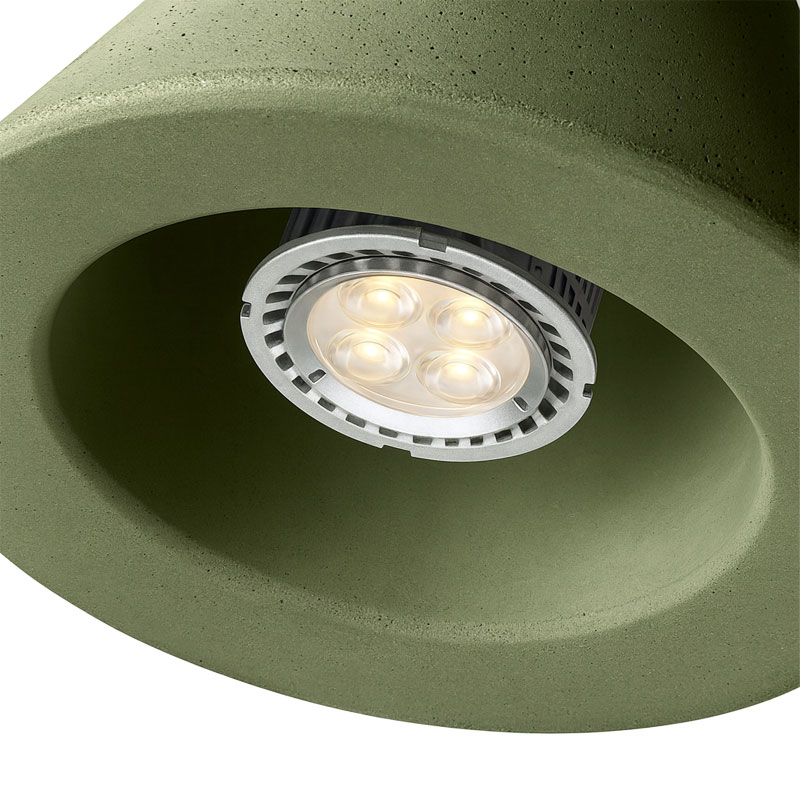 Angers Nantes Cholet Saumur Icones Foscarini Suspension Aplomb Vert Olive ciment Paolo LUCIDI & Luca PEVERE 0