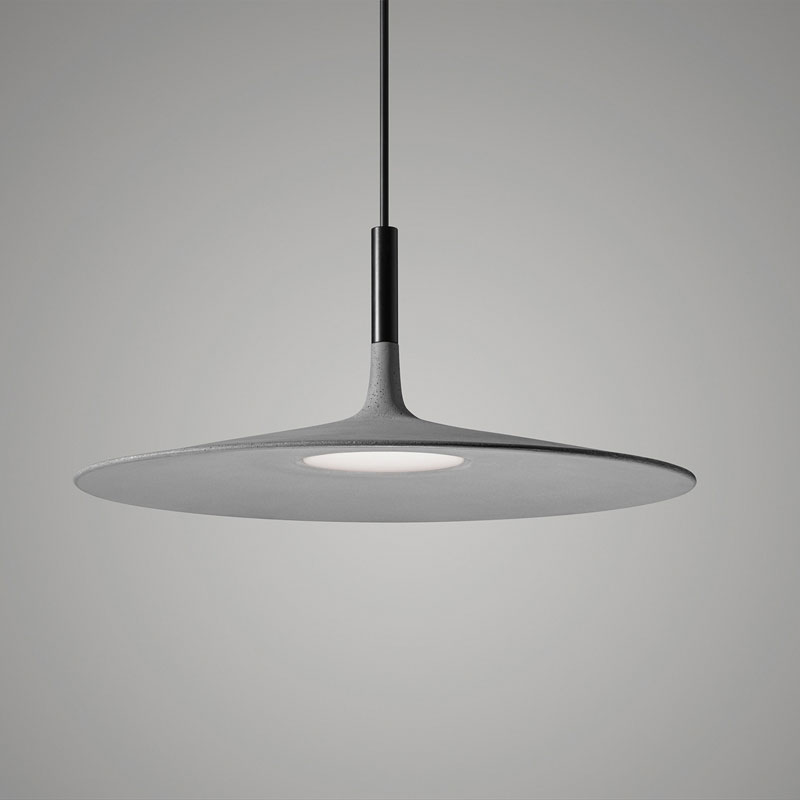 Angers Nantes Cholet Saumur Icones Foscarini Suspension Aplomb gris beton large Paolo LUCIDI & Luca PEVERE 5