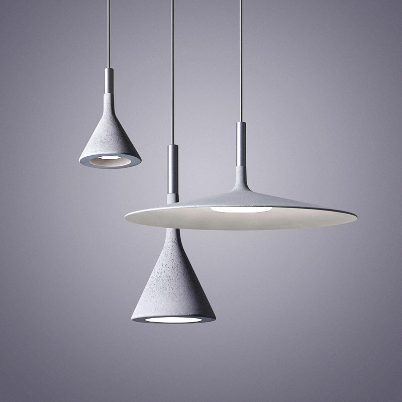 Angers Nantes Cholet Saumur Icones Foscarini Suspension Aplomb gris beton large Paolo LUCIDI & Luca PEVERE 9