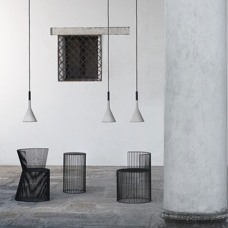 Angers Nantes Cholet Saumur Icones Foscarini Suspension Aplomb gris ciment Paolo LUCIDI & Luca PEVERE 7