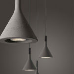 Angers Nantes Cholet Saumur Icones Foscarini Suspension Mini Aplomb gris ciment Paolo LUCIDI & Luca PEVERE 1