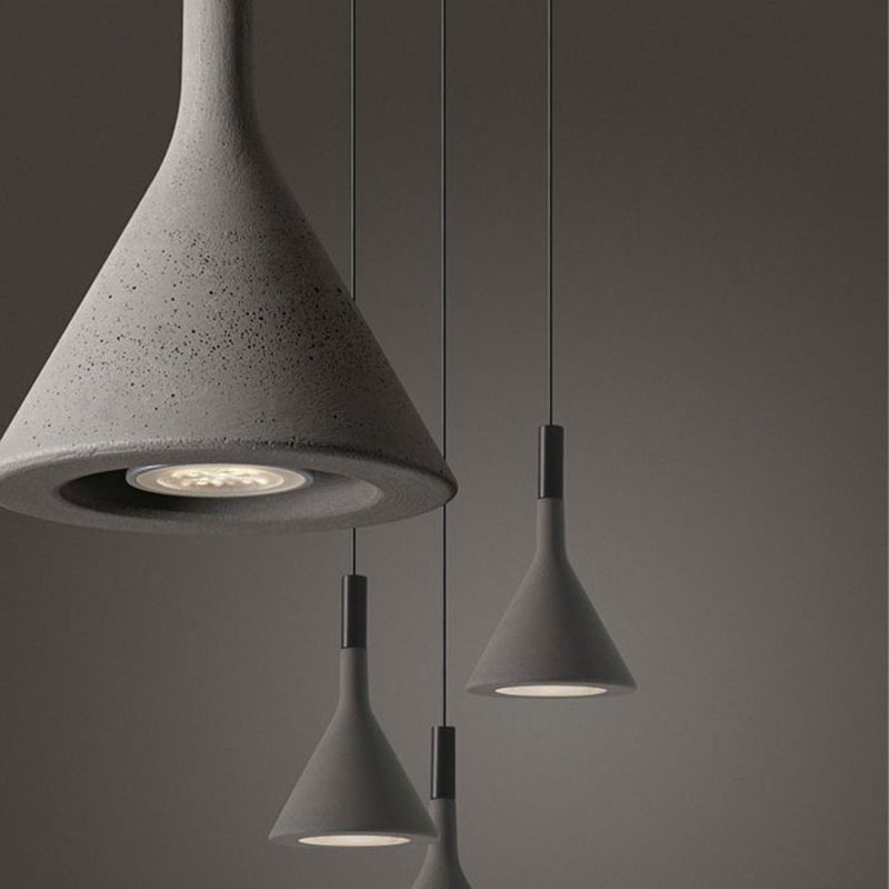 Angers Nantes Cholet Saumur Icones Foscarini Suspension Mini Aplomb gris ciment Paolo LUCIDI & Luca PEVERE 1