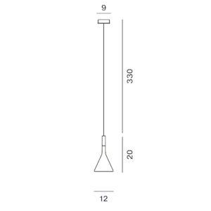 Angers Nantes Cholet Saumur Icones Foscarini Suspension Mini Aplomb gris ciment Paolo LUCIDI & Luca PEVERE 2