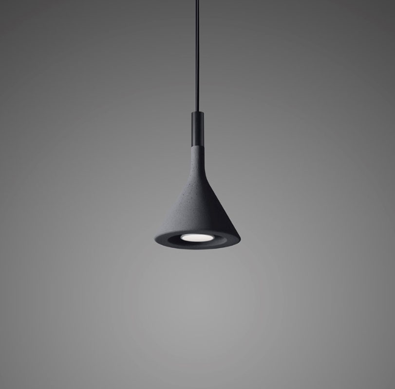 Angers Nantes Cholet Saumur Icones Foscarini Suspension Mini Aplomb gris ciment Paolo LUCIDI & Luca PEVERE 4