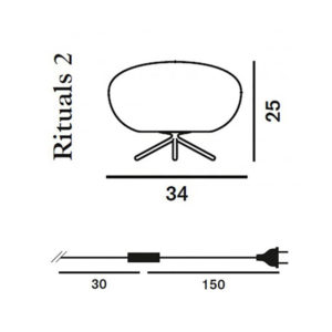 Angers Nantes Cholet Saumur Icones Foscarini lampe à poser Rituals 2 blanc verre Ludovica et Roberto Palomba 4