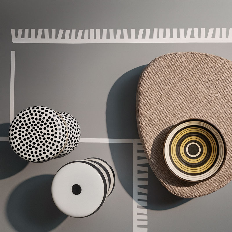 Angers Nantes Cholet Saumur Icones Gervasoni Gueridon Inout 44 beton Rayures Paola Navone 002