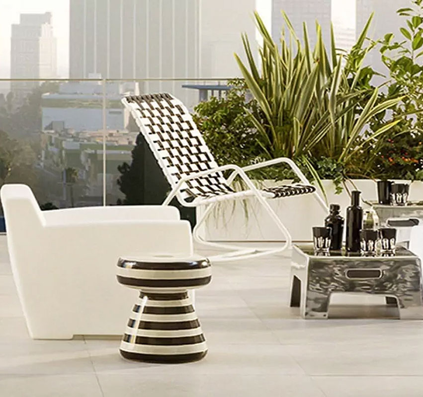 Angers Nantes Cholet Saumur Icones Gervasoni Gueridon Inout 44 beton Rayures Paola Navone 6