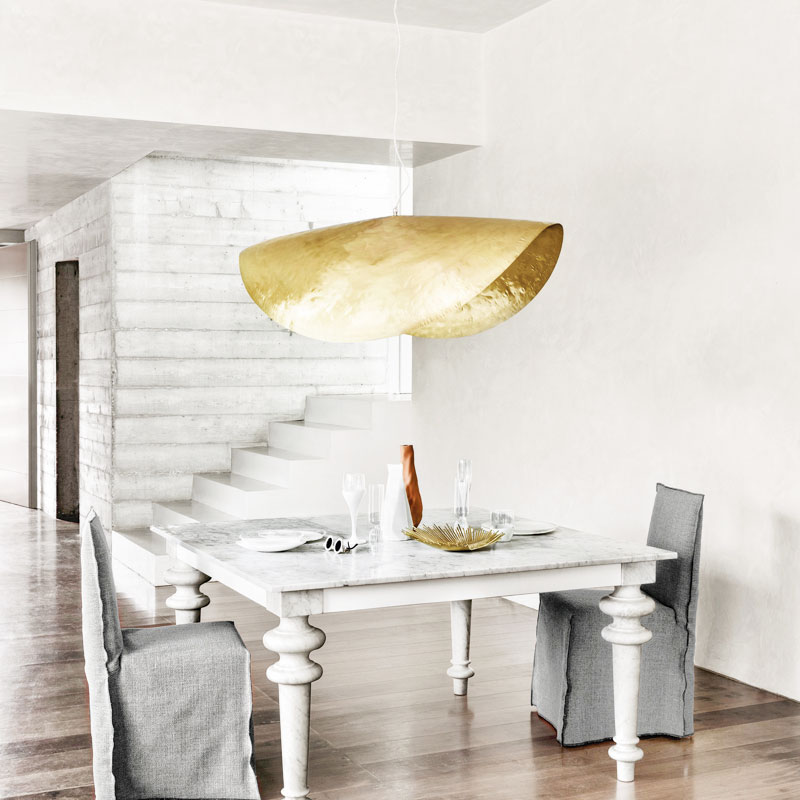 Angers Nantes Cholet Saumur Icones Gervasoni suspension luminaire Brass 96 Or Laiton Paola Navone 5