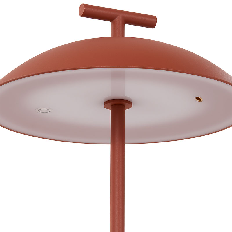 Angers Nantes Cholet Saumur Icones Kartell Lampe a poser Batterie Geen A Rouge Brique Ferruccio Laviani 0