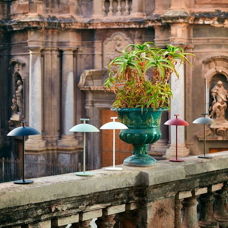 Angers Nantes Cholet Saumur Icones Kartell Lampe a poser Batterie Geen A Rouge Brique Ferruccio Laviani 4