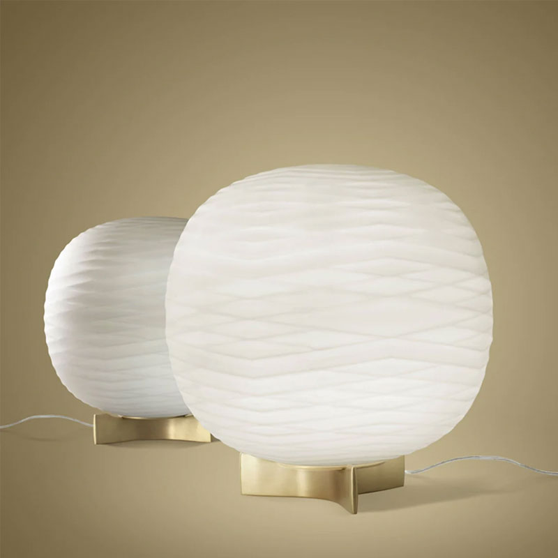 Angers Nantes Cholet Saumur Icones Kartell Lampe a poser Gem Foscarini Blanc verre Ludovica et Roberto Palomba 7