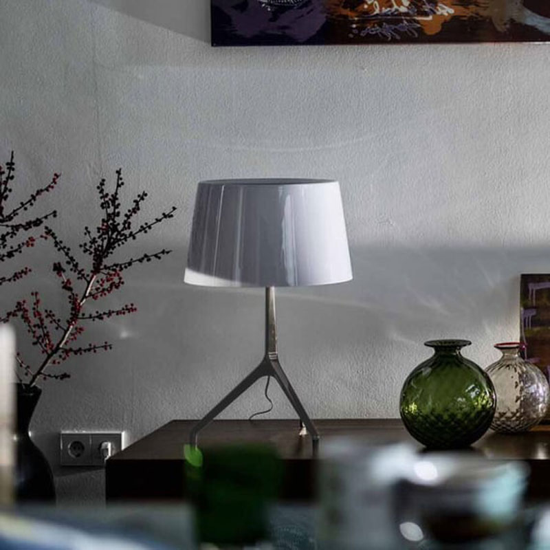 Angers Nantes Cholet Saumur Icones Kartell Lampe a poser Lumiere Lumière XXL aluminium chromé noir Foscarini  Rodolfo Dordoni 5