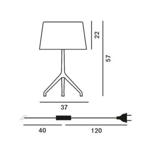 Angers Nantes Cholet Saumur Icones Kartell Lampe a poser Lumiere Lumière XXL aluminium chromé noir Foscarini Rodolfo Dordoni 8