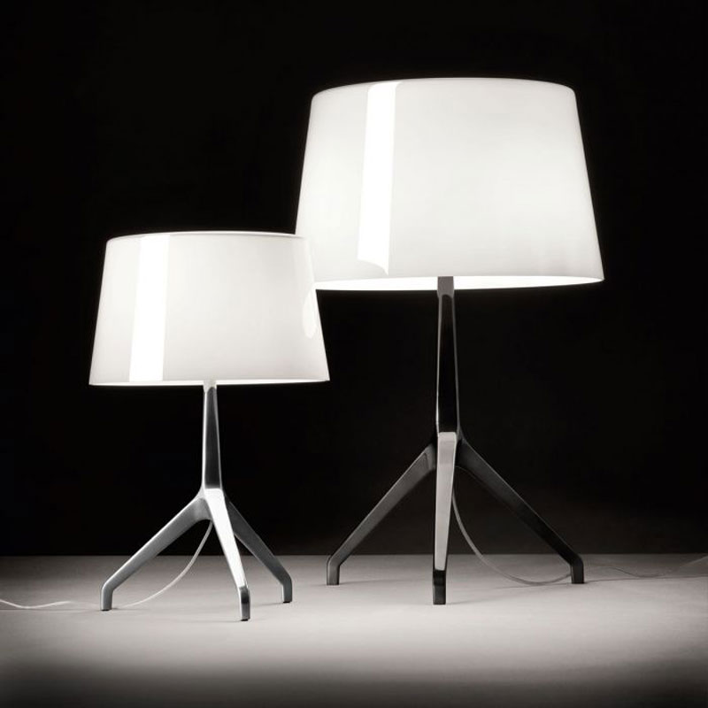 Angers Nantes Cholet Saumur Icones Kartell Lampe a poser Lumiere Lumière XXS aluminium chromé noir Foscarini Blanc Rodolfo Dordoni 5