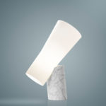 Angers Nantes Cholet Saumur Icones Kartell Lampe a poser Nile Blanc Carrare marbre foscarini Rodolfo Dordoni5