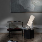 Angers Nantes Cholet Saumur Icones Kartell Lampe a poser Nile Blanc Carrare marbre foscarini Rodolfo Dordoni9