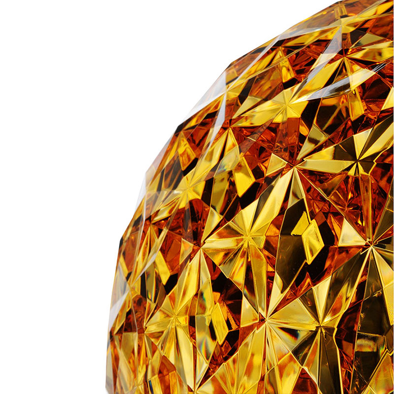 Angers Nantes Cholet Saumur Icones Kartell Lampe a poser mini Planet Jaune Or Tokujin Yoshioka 5