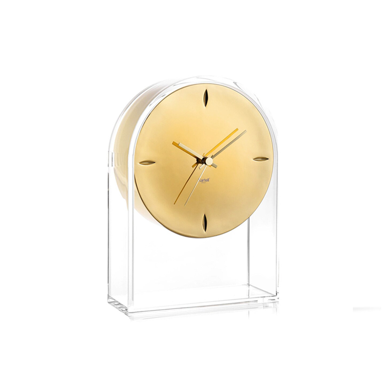 Angers Nantes Cholet Saumur Icones Kartell Objet deco Air du temps Horloge transparent Or Eugeni Quitllet 12