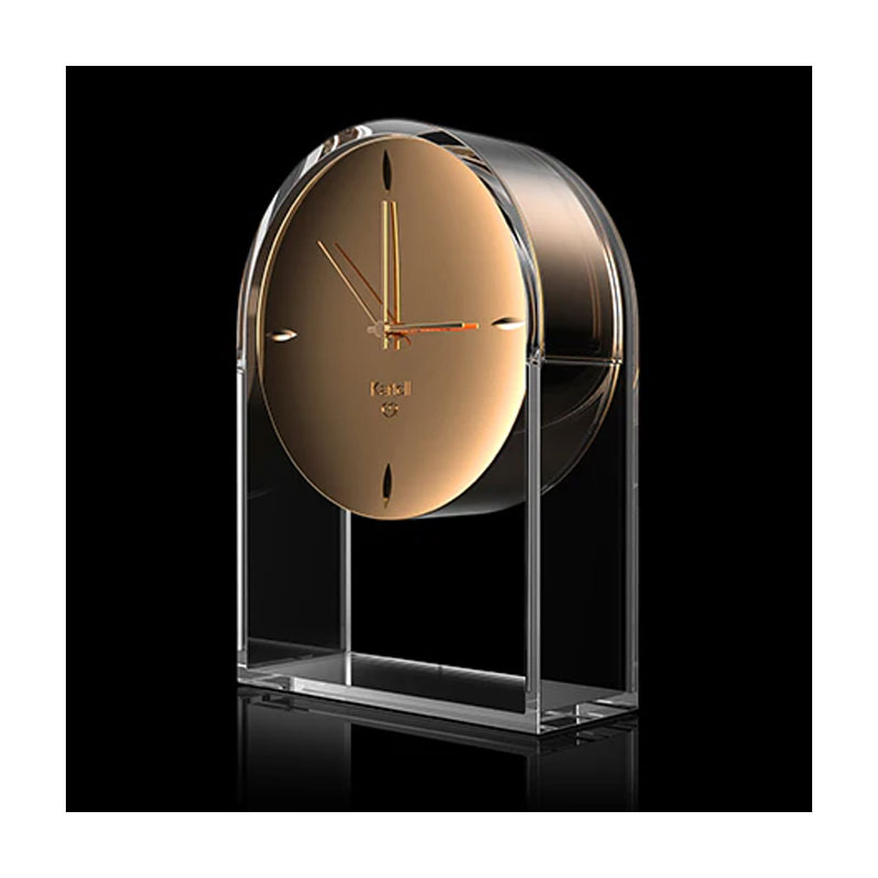Angers Nantes Cholet Saumur Icones Kartell Objet deco Air du temps Horloge transparent Or Eugeni Quitllet 13