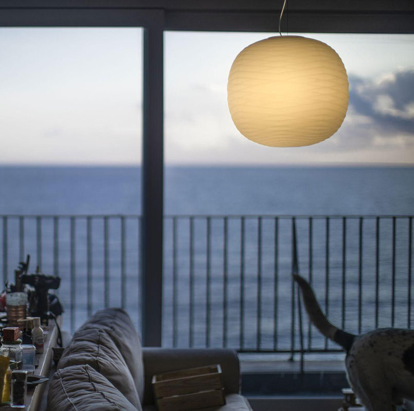 Angers Nantes Cholet Saumur Icones Kartell Suspension Gem Foscarini Blanc verre Ludovica et Roberto Palomba 6