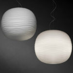 Angers Nantes Cholet Saumur Icones Kartell Suspension Gem Foscarini Blanc verre Ludovica et Roberto Palomba 7