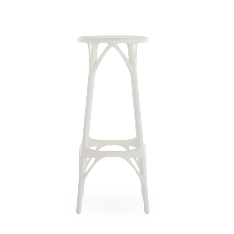 Angers Nantes Cholet Saumur Icones Kartell Tabouret Stool 75 Blanc mat philippe starck 2