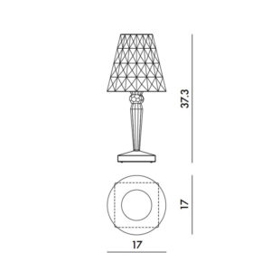 Angers Nantes Cholet Saumur Icones Kartell Tea lampe a poser Big Battery cristal Ferruccio Laviani 7
