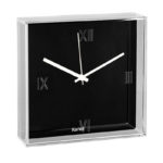 Angers Nantes Cholet Saumur Icones Kartell Tic Tac Horloge cristal transparent Noir Blanc Eugeni Quitllet 0