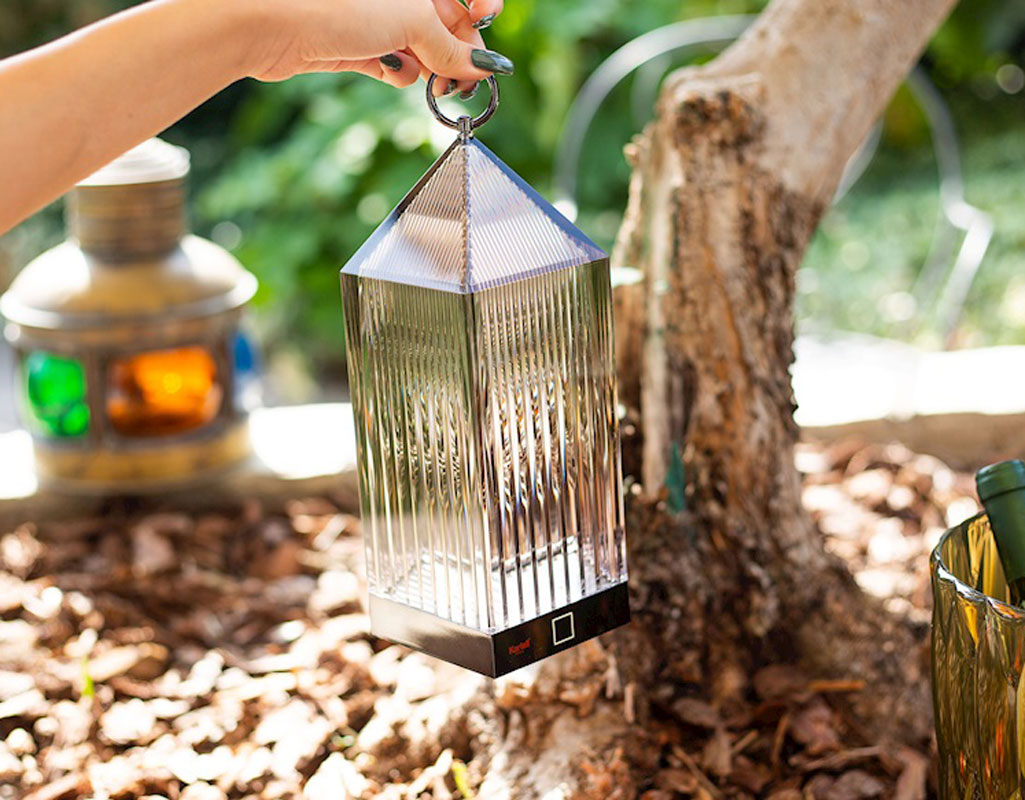 Angers Nantes Cholet Saumur Icones Kartell lampe a poser   Lantern cristal Fabio Novembre 5