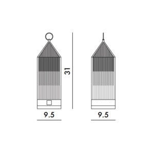 Angers Nantes Cholet Saumur Icones Kartell lampe a poser Lantern cristal Fabio Novembre 6