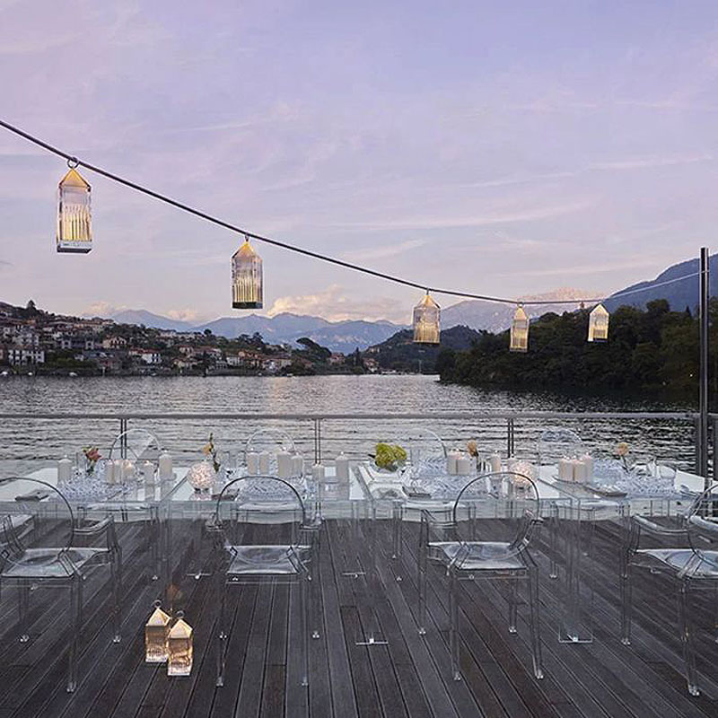 Angers Nantes Cholet Saumur Icones Kartell lampe a poser   Lantern cristal Fabio Novembre 7