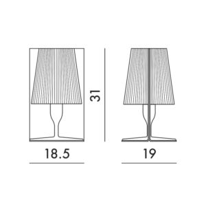 Angers Nantes Cholet Saumur Icones Kartell lampe a poser   Take Cristal Ferruccio Laviani 8