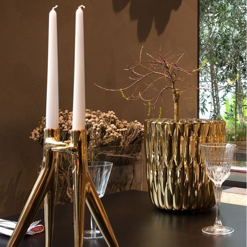 Angers Nantes Cholet Saumur Icones Kartell vase sceau glace Jelly chrome Or Patricia Urquiola 4