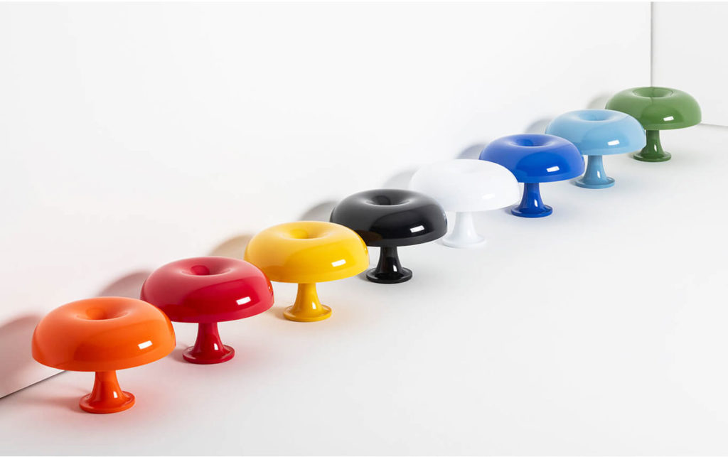 Angers Nantes Cholet Saumur Icones Artemide Lampe a poser Nessino Blanc Giancarlo Mattioli